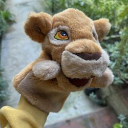 Disney Lion King II Stuffed Animal Plush Simba Cub Hand Puppet