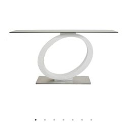 Modern Temper Glass/Tile Console Table