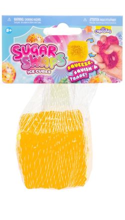Sugar Swaps Ice Cubes Orange Squishy Squeeze Toy