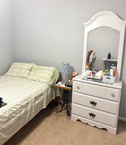 Twin size bed and Dresser