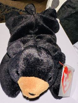 Rare Collectible Ty Beanie Baby Blackie The Black Bear! The Most Tag Errors! NEW