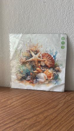 Watercolor Seashell Art Print
