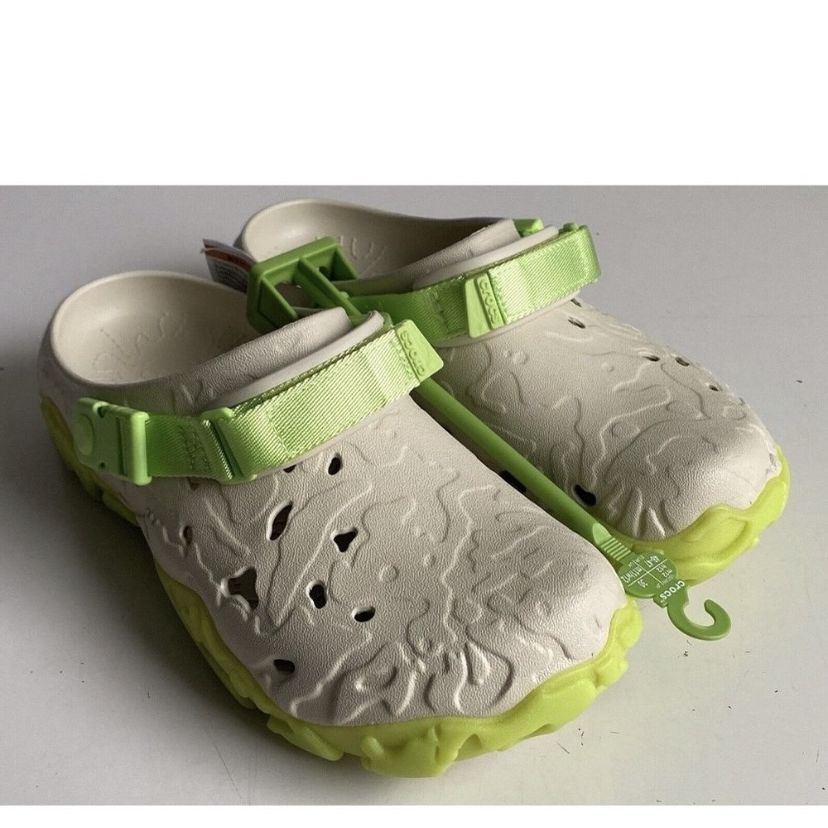 Crocs All Terrain Atlas Clogs Bone Limeade Unisex Slip On  display picture 1