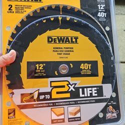 Dewalt Circular Saw 2 Blades 