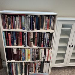 White Book Shelf With Adjustable Shelves 