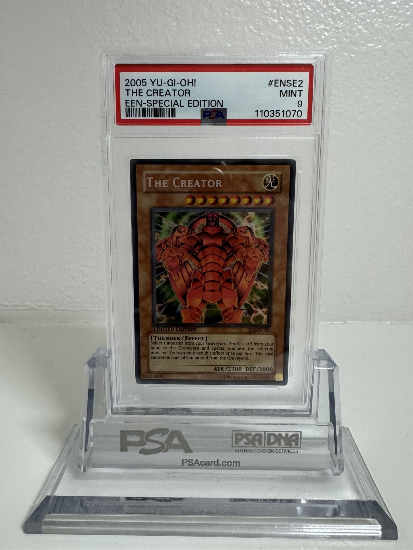 2005 YUGIOH The Creator PSA 9