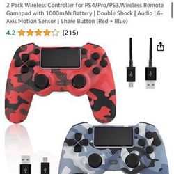 2 Pack Wireless Controller For PS5/PS3/pro