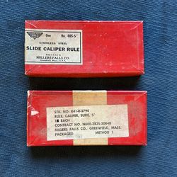 (2) Vintage Slide Caliper Rules