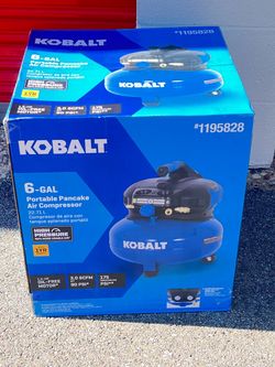 Kobalt new pancake portable air compressor never used $140