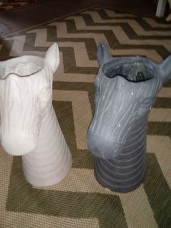Awesome designers Zebra head Flower pots made of resin