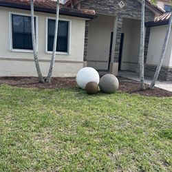 Concrete Spheres 3 Sizes Brand New All Colors Free Delivery 