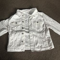 White denim jacket in a size M