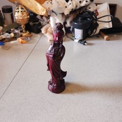 Vintage Chinese Cinnabar Statue Standing