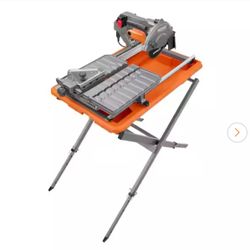 RIDGID 9-Amp 7 in. Blade Corded Wet Tile Saw with Stand 