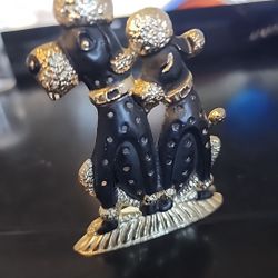 Torino Black And Gold Poodles 