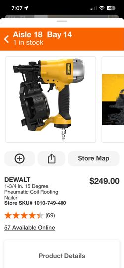 15• coil Roofing nailer
