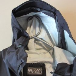 Outdoor Research Interstellar Black Rain Jacket Women Small