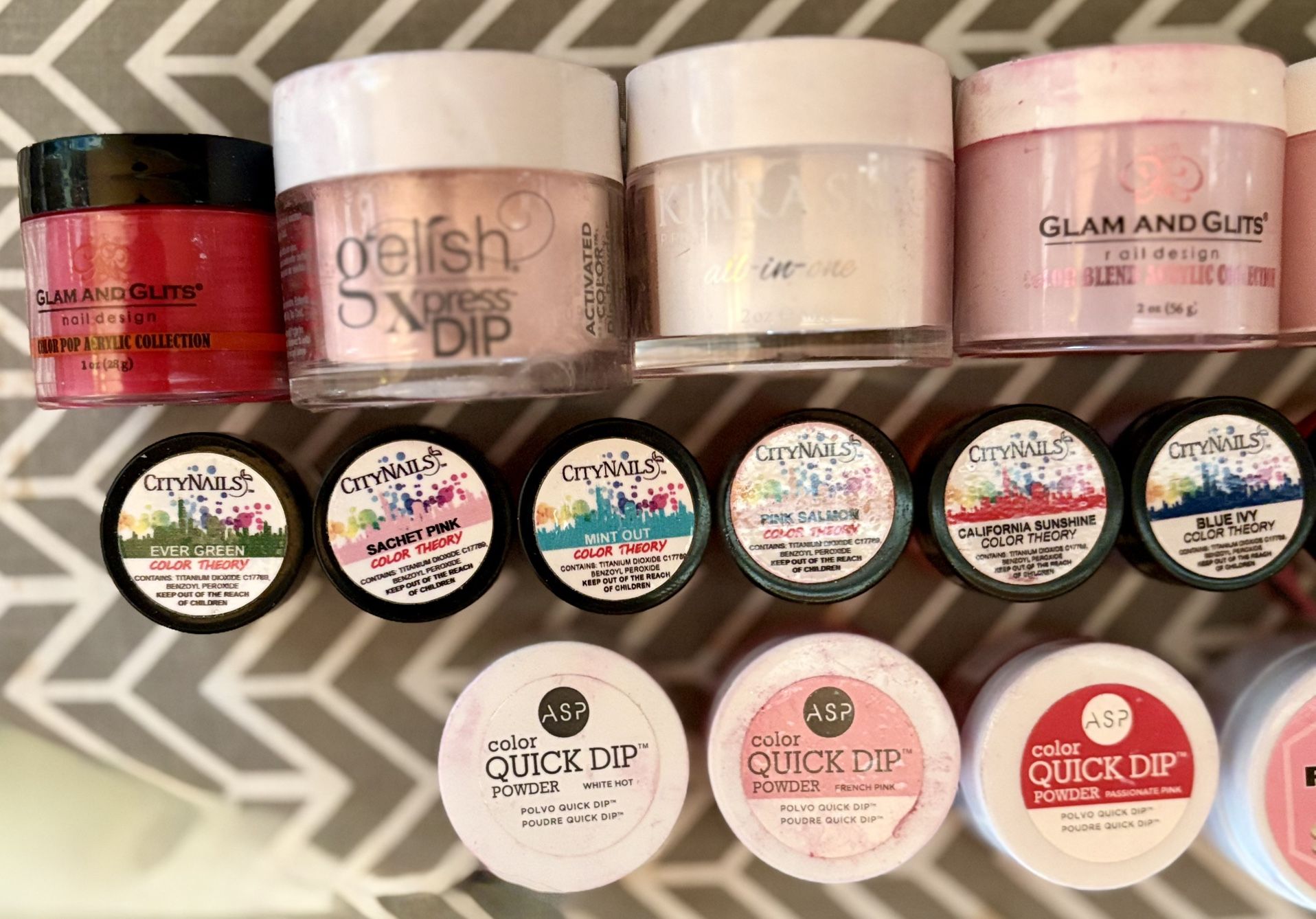 💅 Huge Nail Dip & Acrylic Powder Lot – Professional Brands! 💅