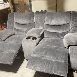 TWO Double Reclining Sofas