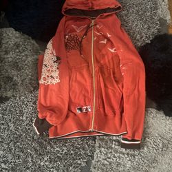 Orange Zip-up Hoodie