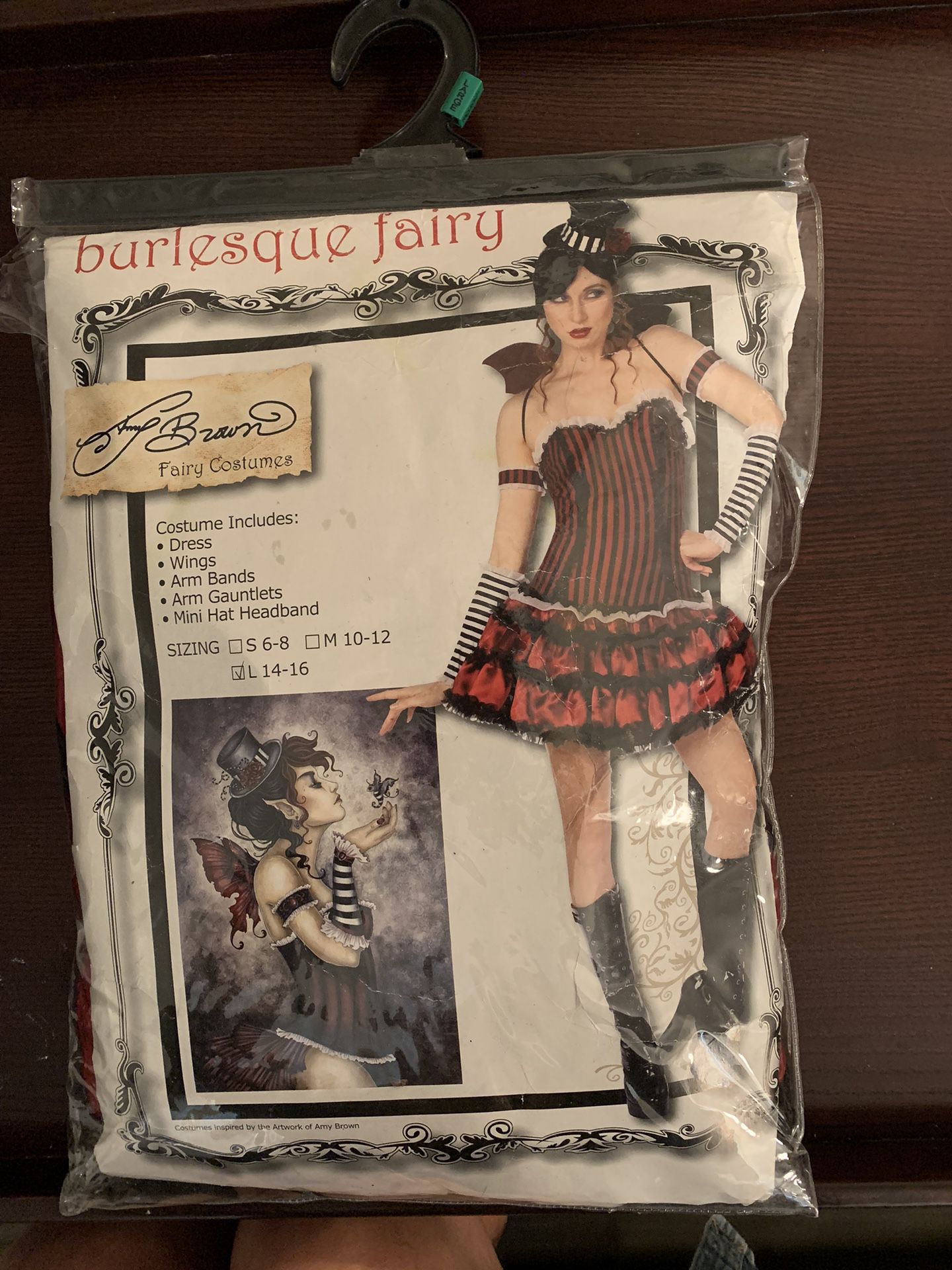 Brand New Halloween Costume  Burlesque Fairy Lg 14-16