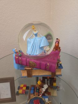 Cinderella Ball Gown Broken Music Box and Snow Globe