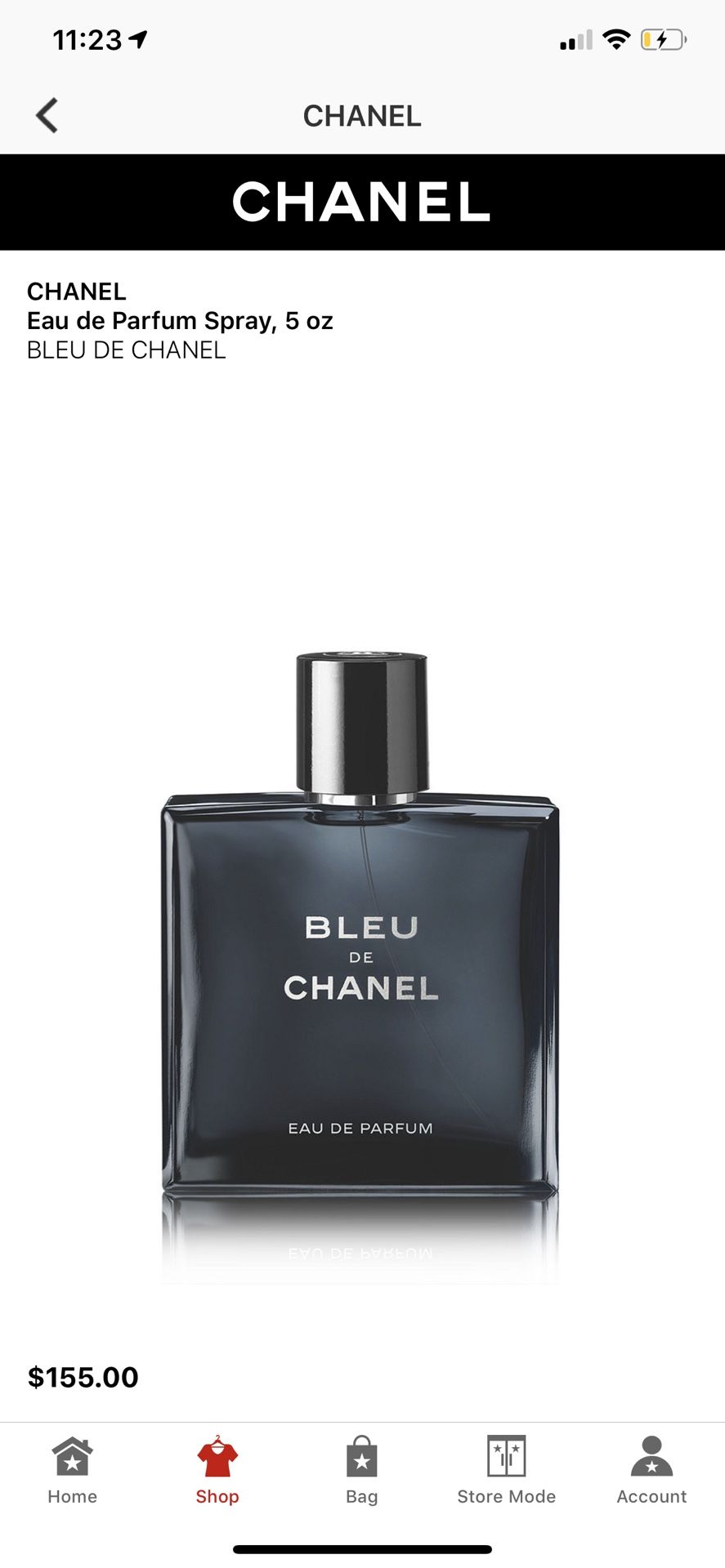 Chanel bleu perfume