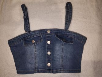 Women's Jean Crop Top