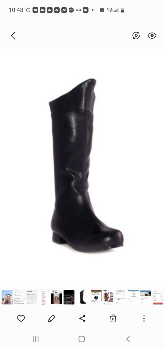 Black Superhero Boots