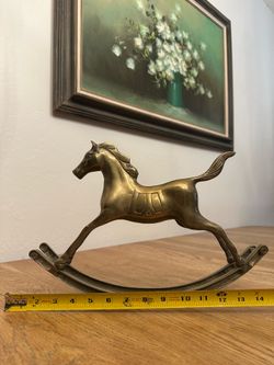 Vintage rocking horse decor