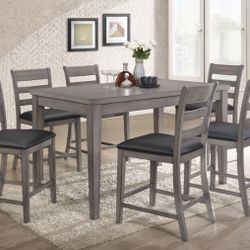 7 Piece Counter Height Dining Set 