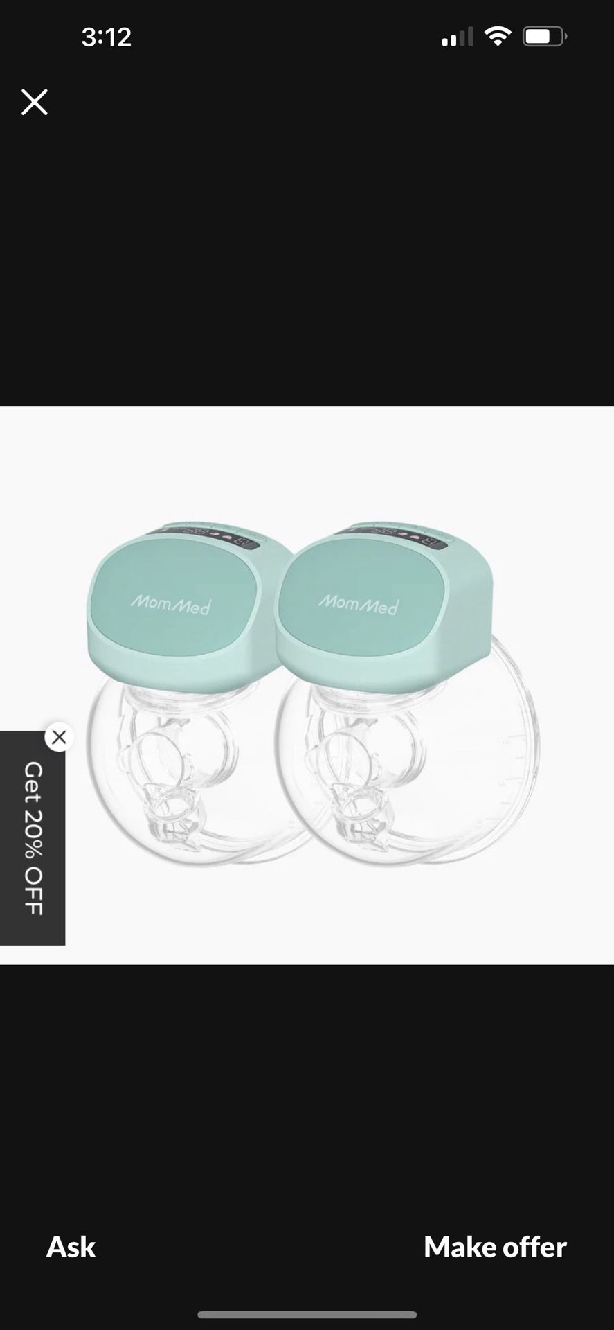 S10 Pro Double Wearable Breast Pump Blissful Green