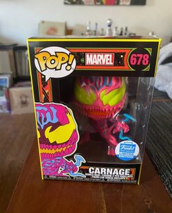 Funko Pop Blacklight Carnage Marvel #678
