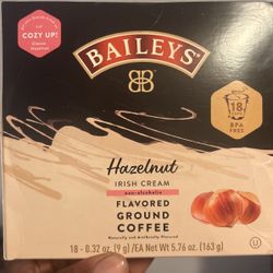 Baileys Hazelnut Irish Cream Flavored Coffee (non Alcoholic)18 Cups a Pack