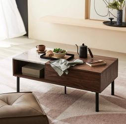 Mid Century Coffee Table with storage