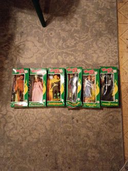 1974 Mego wizard of Oz six doll lot