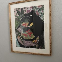 Framed Cat Art