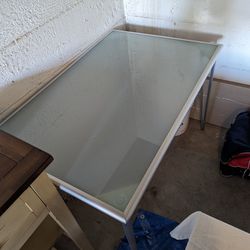 IKEA Desk - Glass and Metal