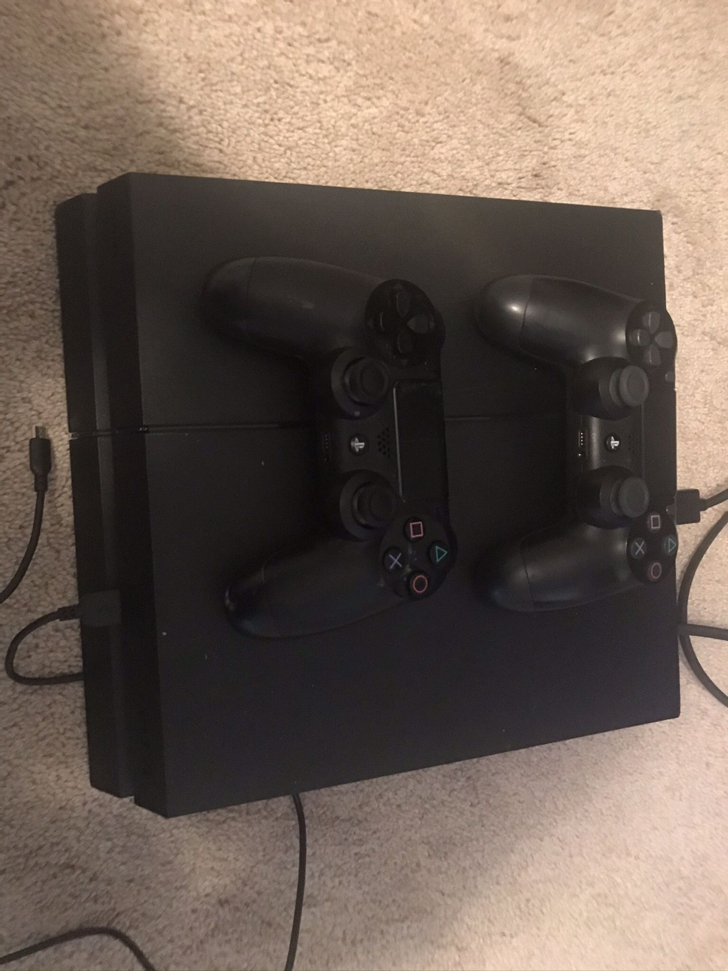 PS4 used all necessary cords 2 controllers works well