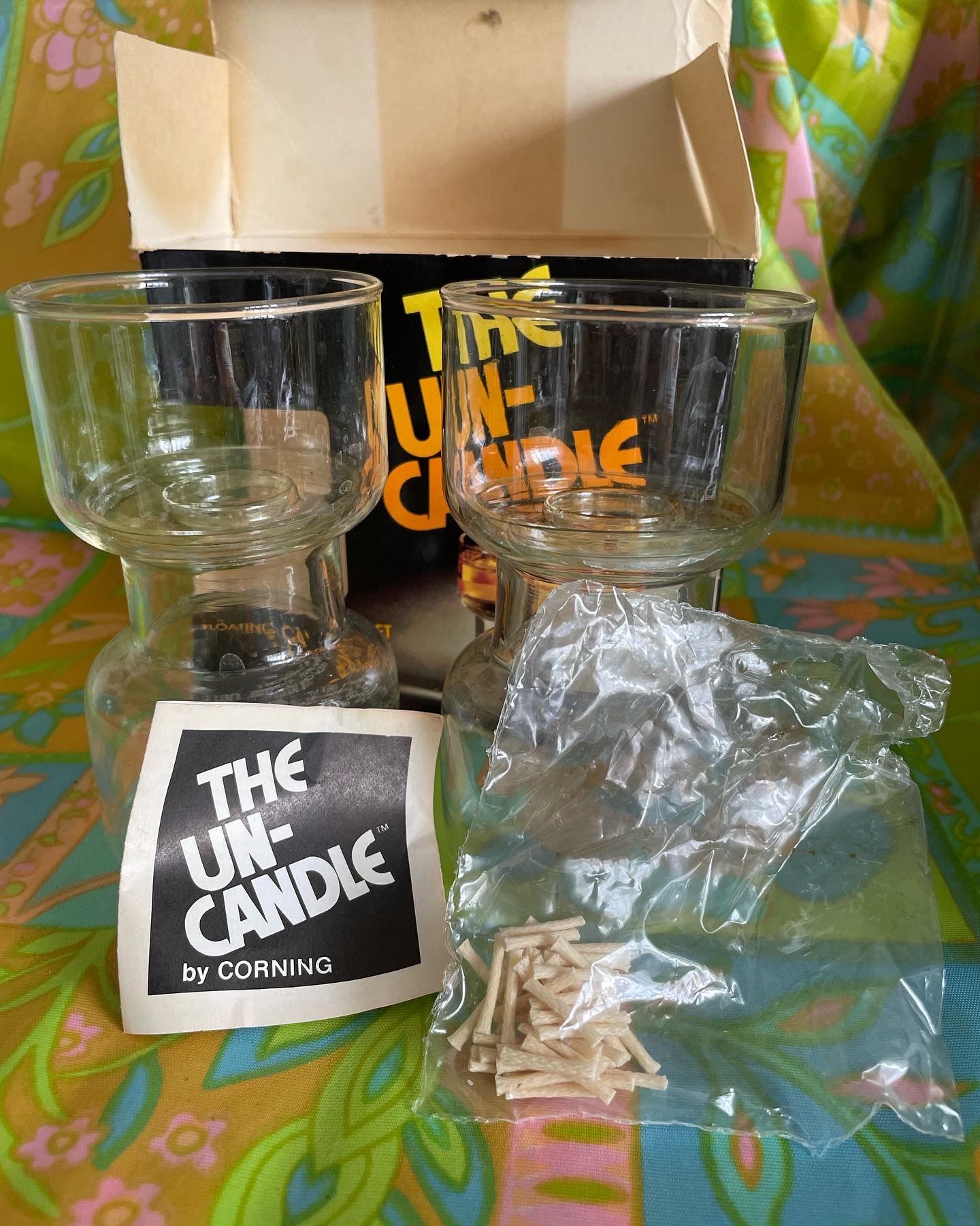 Pyrex Corning Vintage Mid Century Glass Uncandles