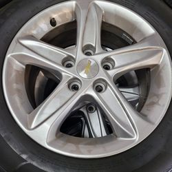 16 Inch Wheels. Rims Are 5x115. Tires 60 Percent Tread