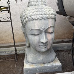 Buddha head statue