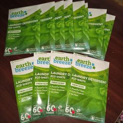 EARTH BREEZE LAUNDRY DETERGENT SHEETS (60 LOADS)
