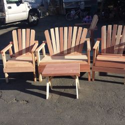 Handmade wooden patio furniture always new always available for $ 100 DELIVERY AVAILABLE OTHER FURNITURE AVAILABLE ALWAYS NEW