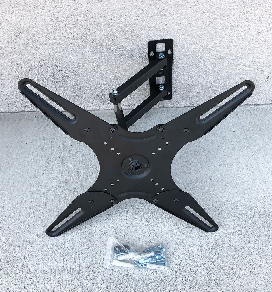 New $12 Full Motion 17”-42” TV Wall Mount Bracket Swivel Max Weight 45lbs, VESA 100-400mm