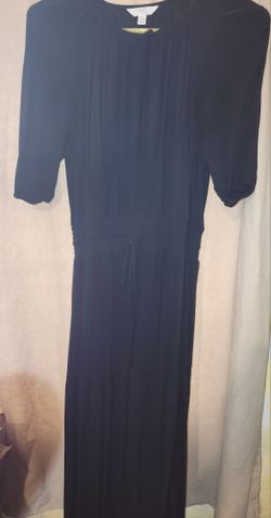 Women's Time And Tru Black Maxi Dress Size Medium (8-10