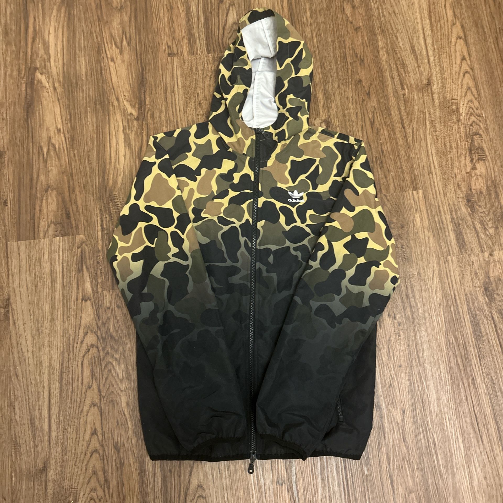 Adidas camouflage windbreaker
