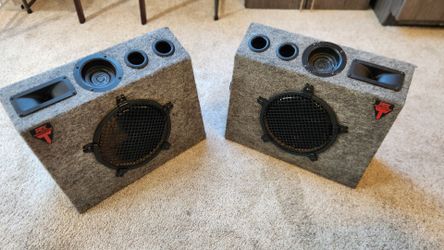 Vintage MTX Terminator 10” Truck Speaker Boxes – Pair