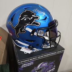 Lions Amon-Ra St Brown Autographed Speedflex 