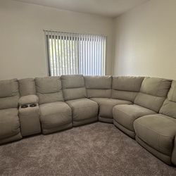 6 Piece Recliner Couch 